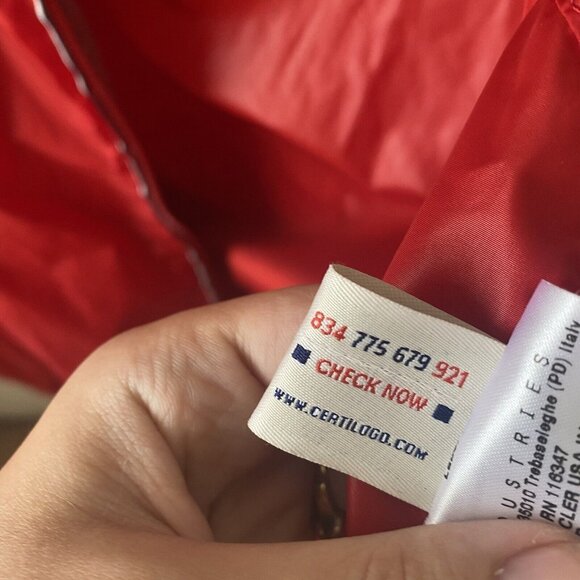 MONCLER Men’s Jacket Red Urville Giubutto Nylon Windbreaker Casual Zip Up Size 3 - Picture 6 of 16